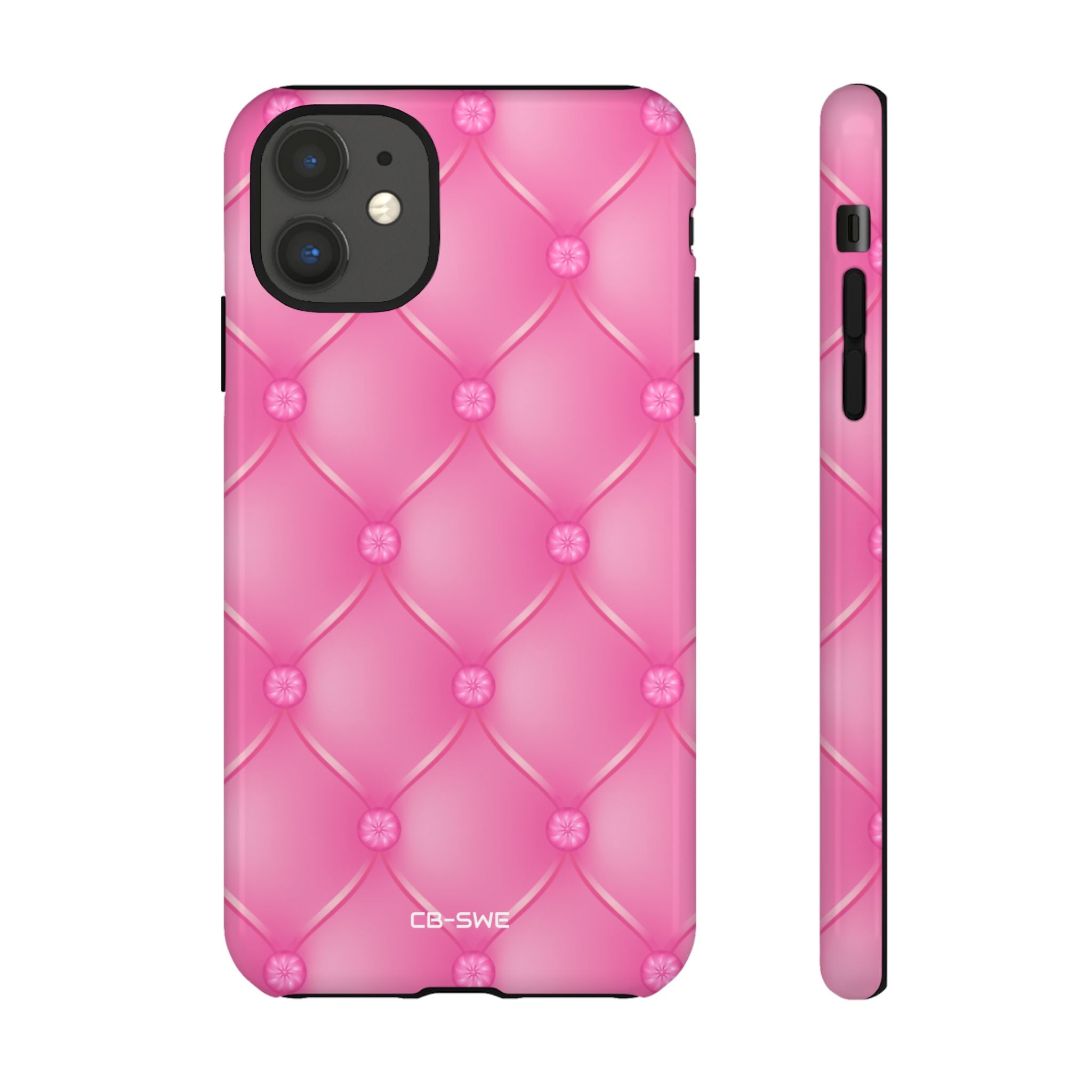 Quilted Pink Elegance - iPhone Case