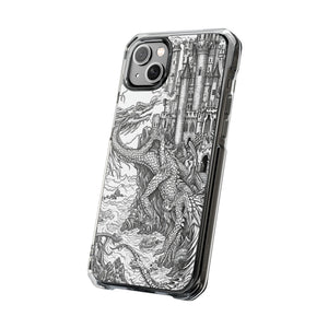 Dragon's Ascent - Phone Case for iPhone (Clear Impact - Magnetic)