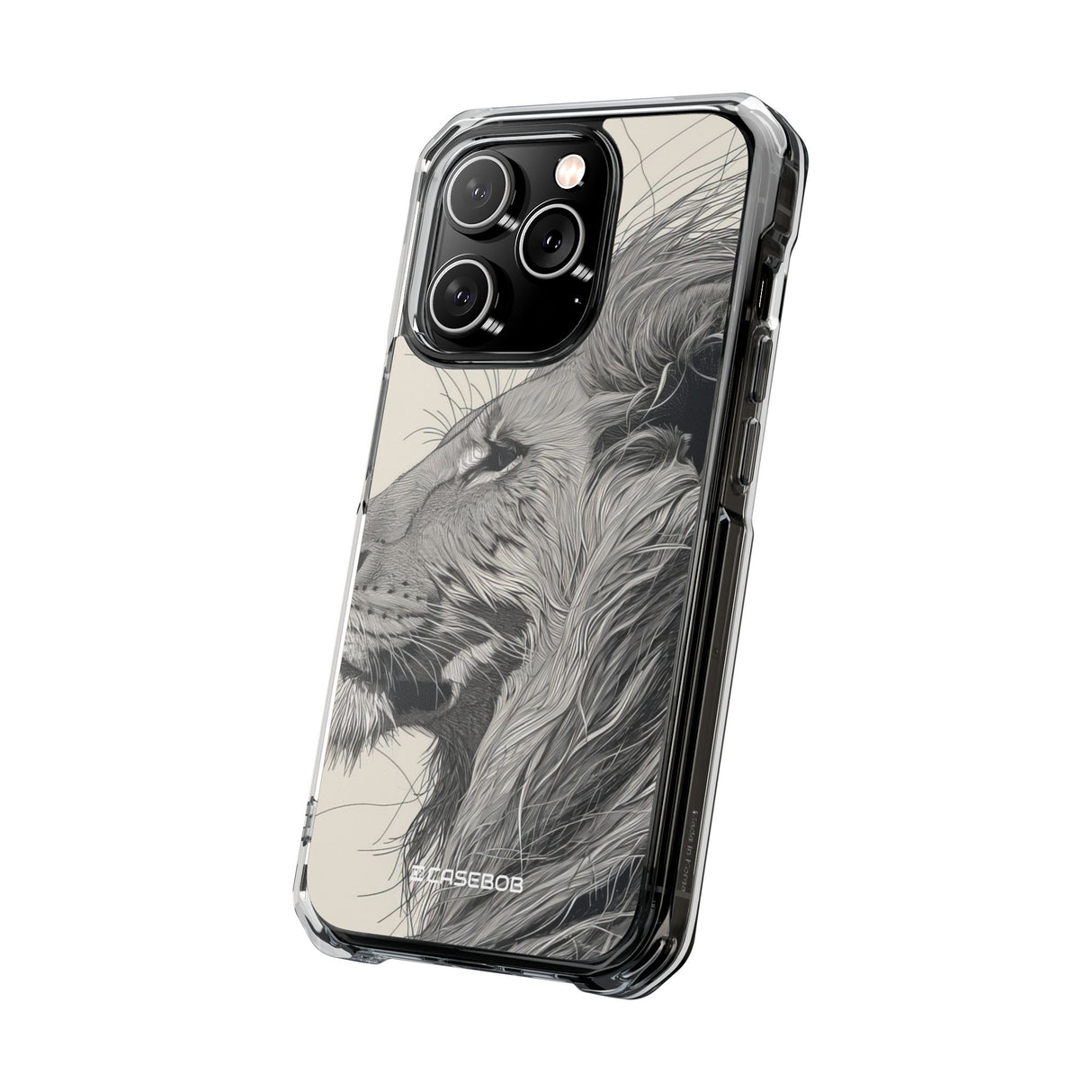 Majestic Linework - Phone Case for iPhone (Clear Impact - Magnetic)