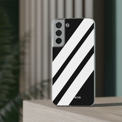 Diagonal Bands Noir Samsung S22 Plus Case - Soft