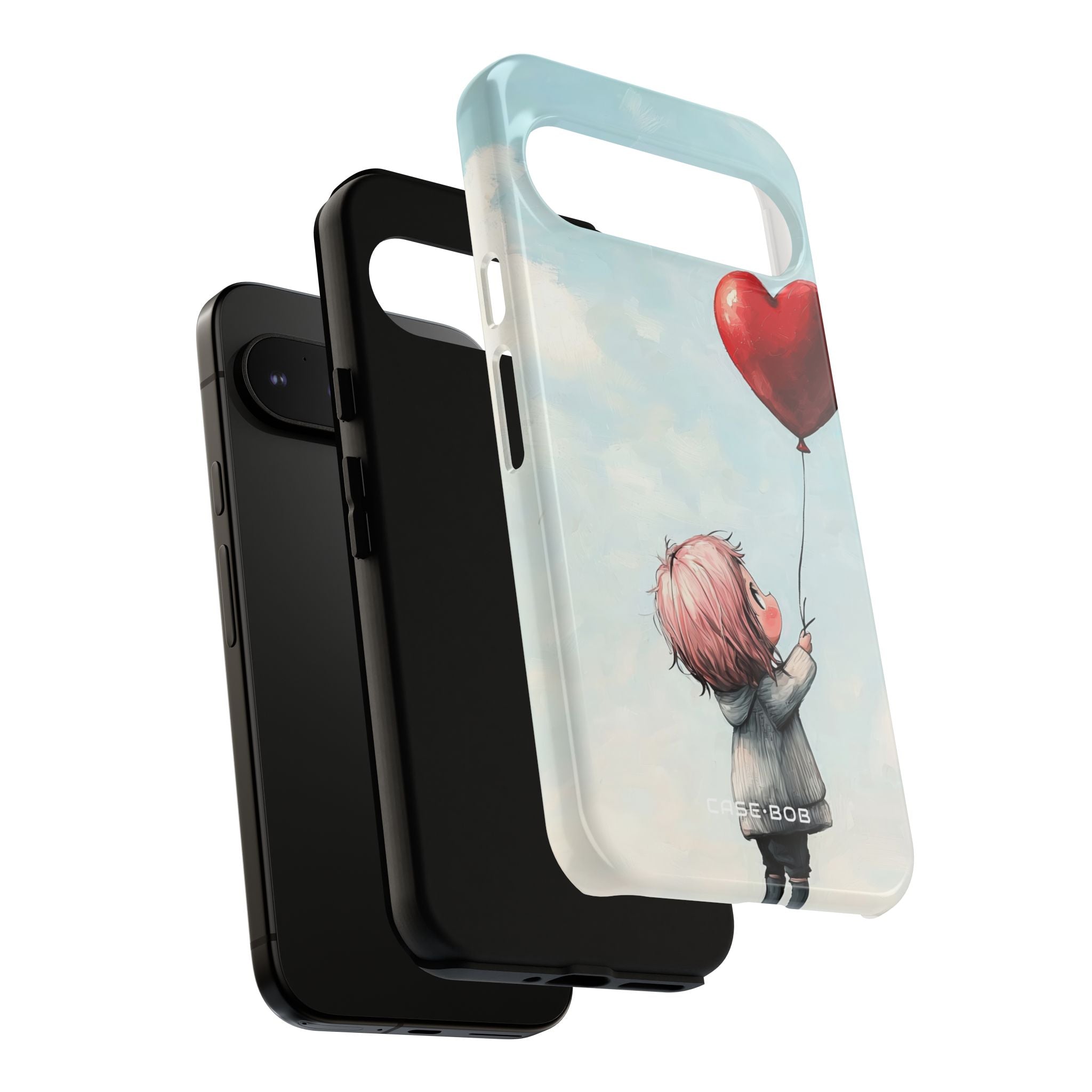 Heart Balloon Glow Google Pixel 9 Pro XL Case - Tough