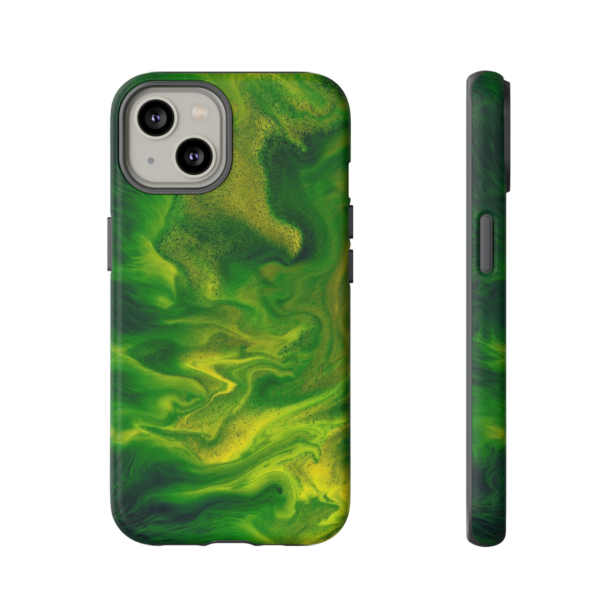 Green Smoke Ink Art iPhone Case (Protective) iPhone 14 Matte Phone Case