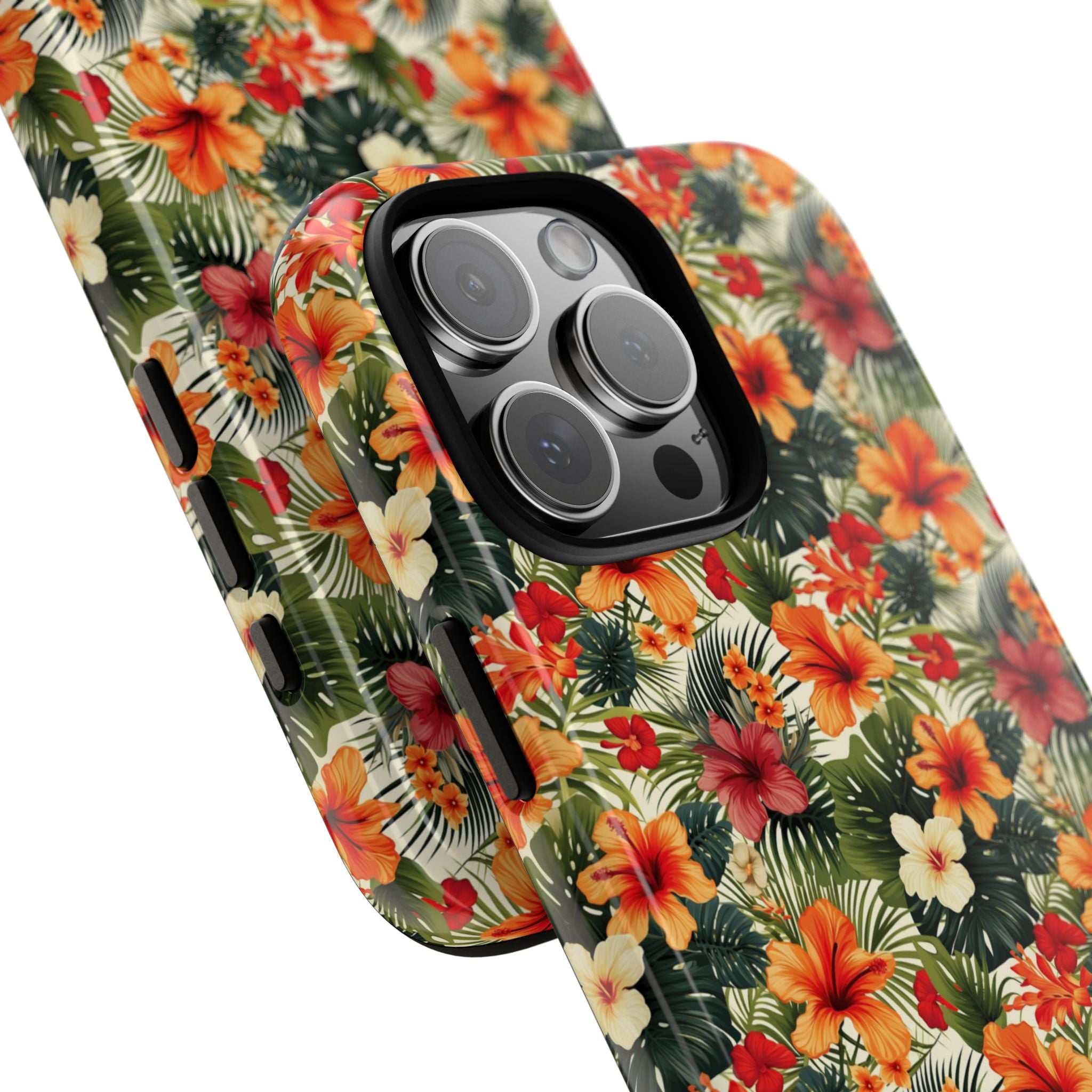 Tropical Blooms Flourish - iPhone Case