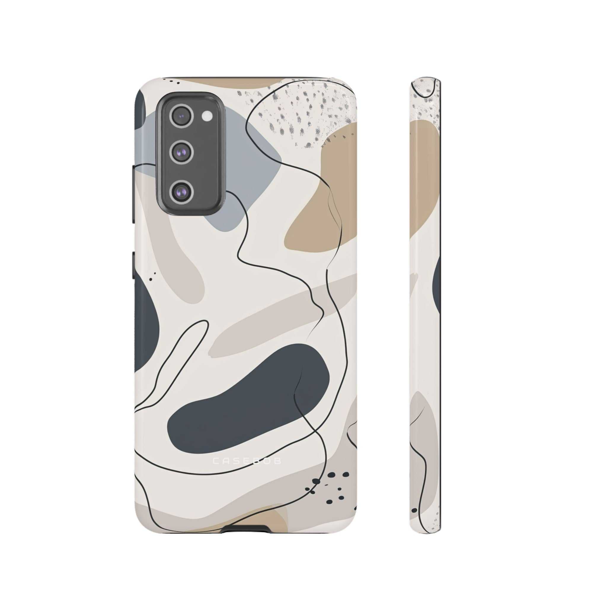 Grey Lines Simplicity - Protective Phone Case