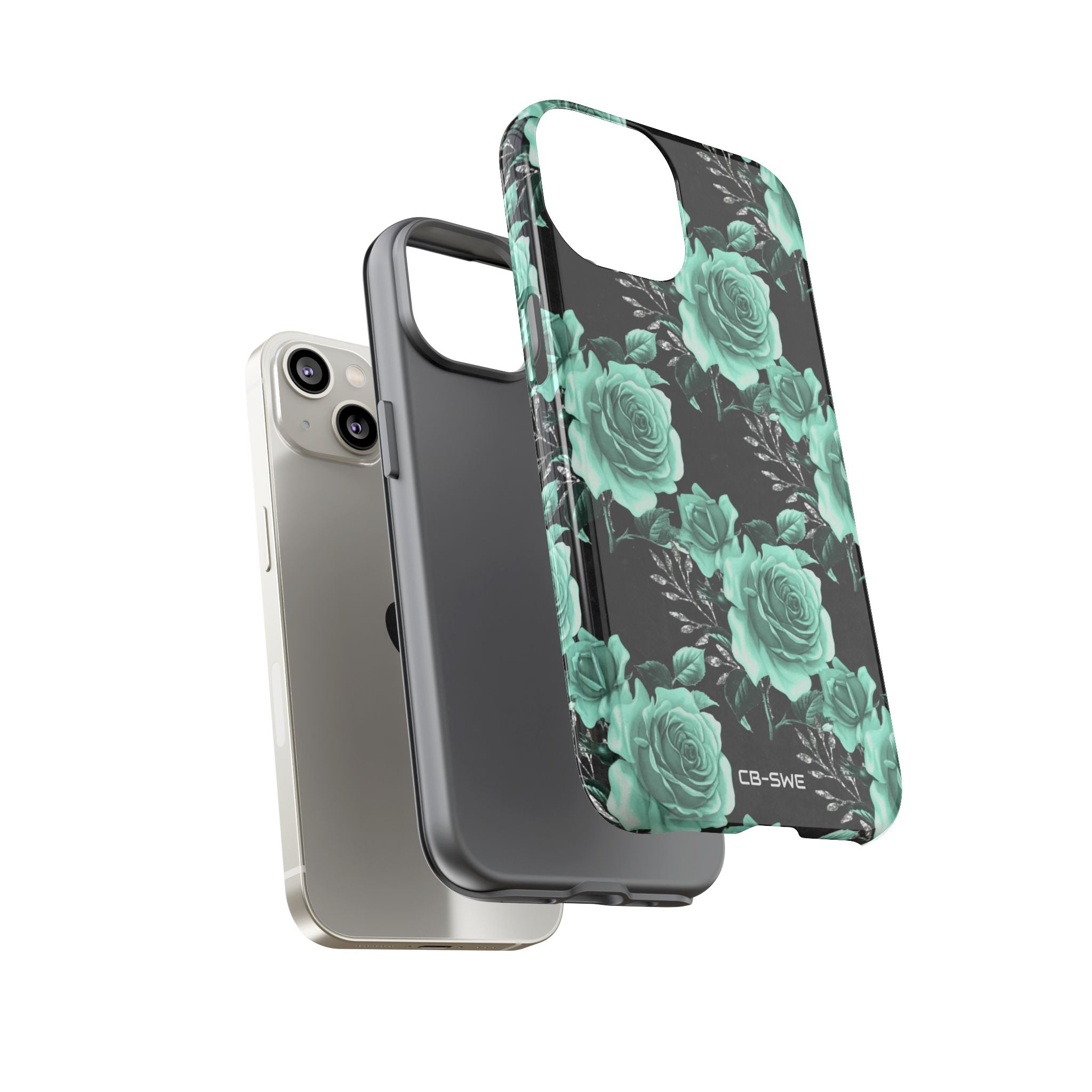 Turquoise Rose Symphony - iPhone Case