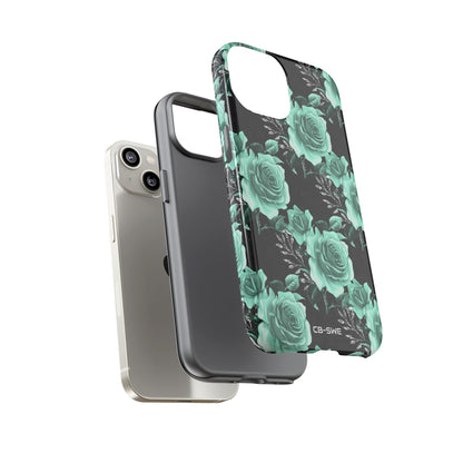 Turquoise Rose Symphony - iPhone Case