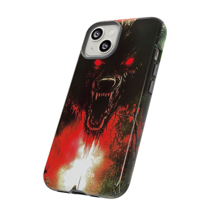 Crimson Wolf iPhone 14 Case - Tough