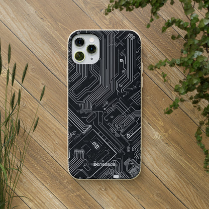 Cyber Circuitry Art | Biodegradable Phone Case