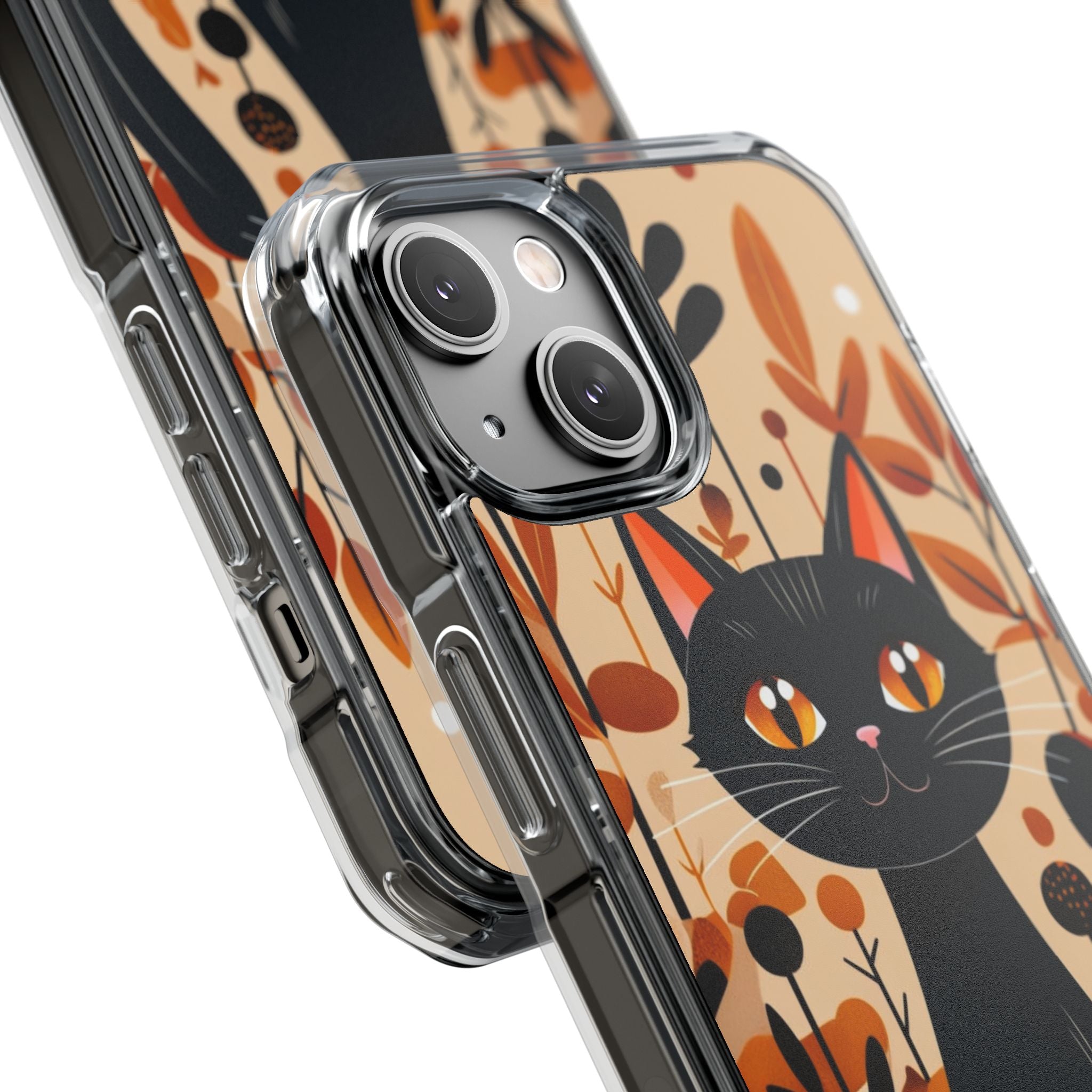Autumnal Cat Whimsy iPhone Case - Impact