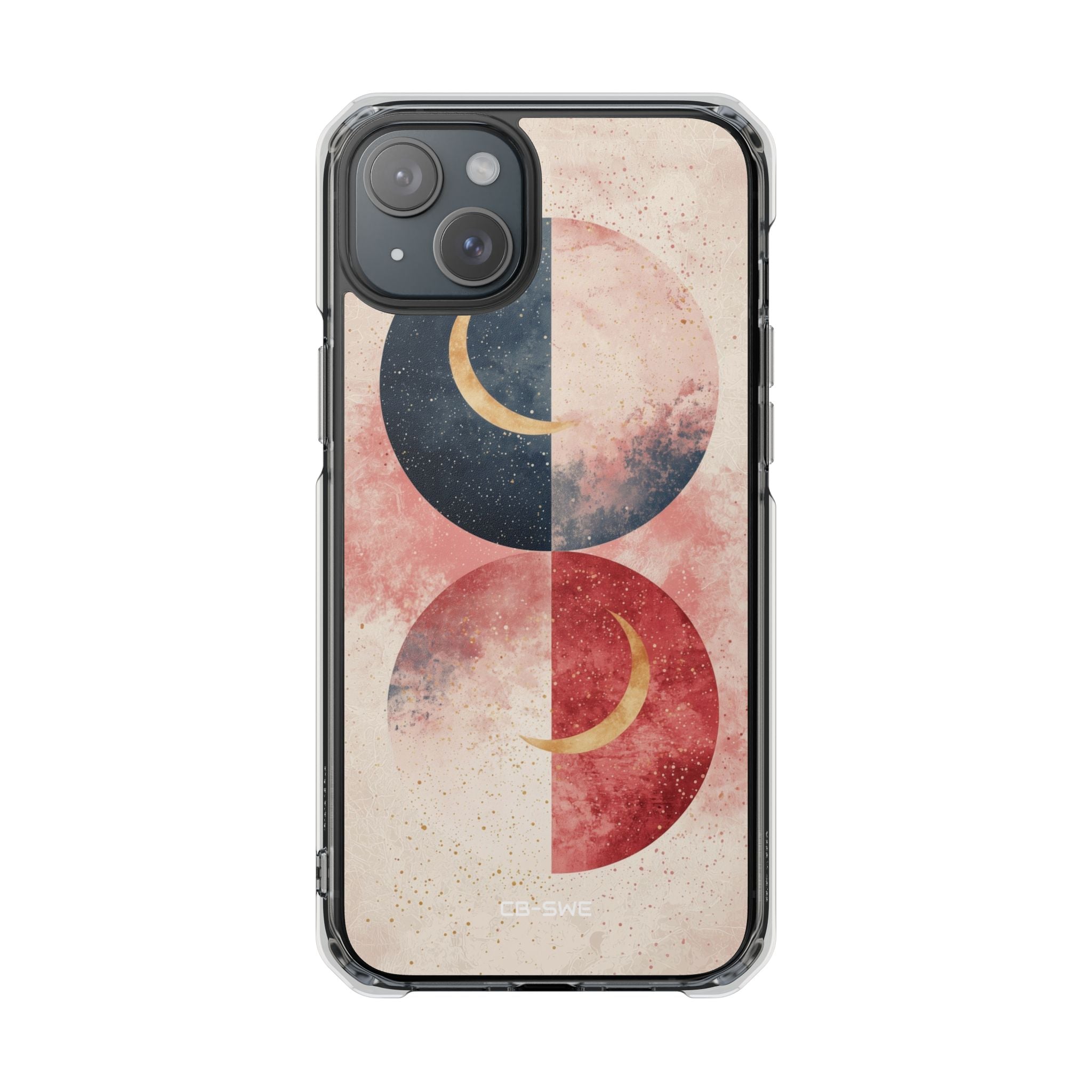 Crescents Embrace Stars iPhone Case - Impact
