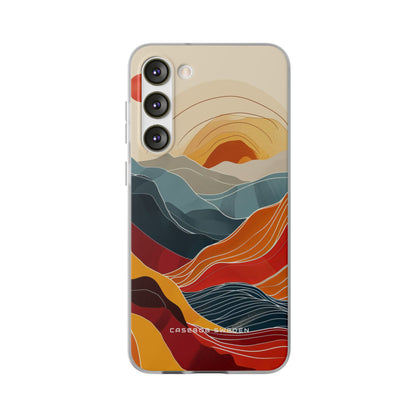 Harmonic Flow of Lines and Color Samsung S23 - Flexi Phone Case