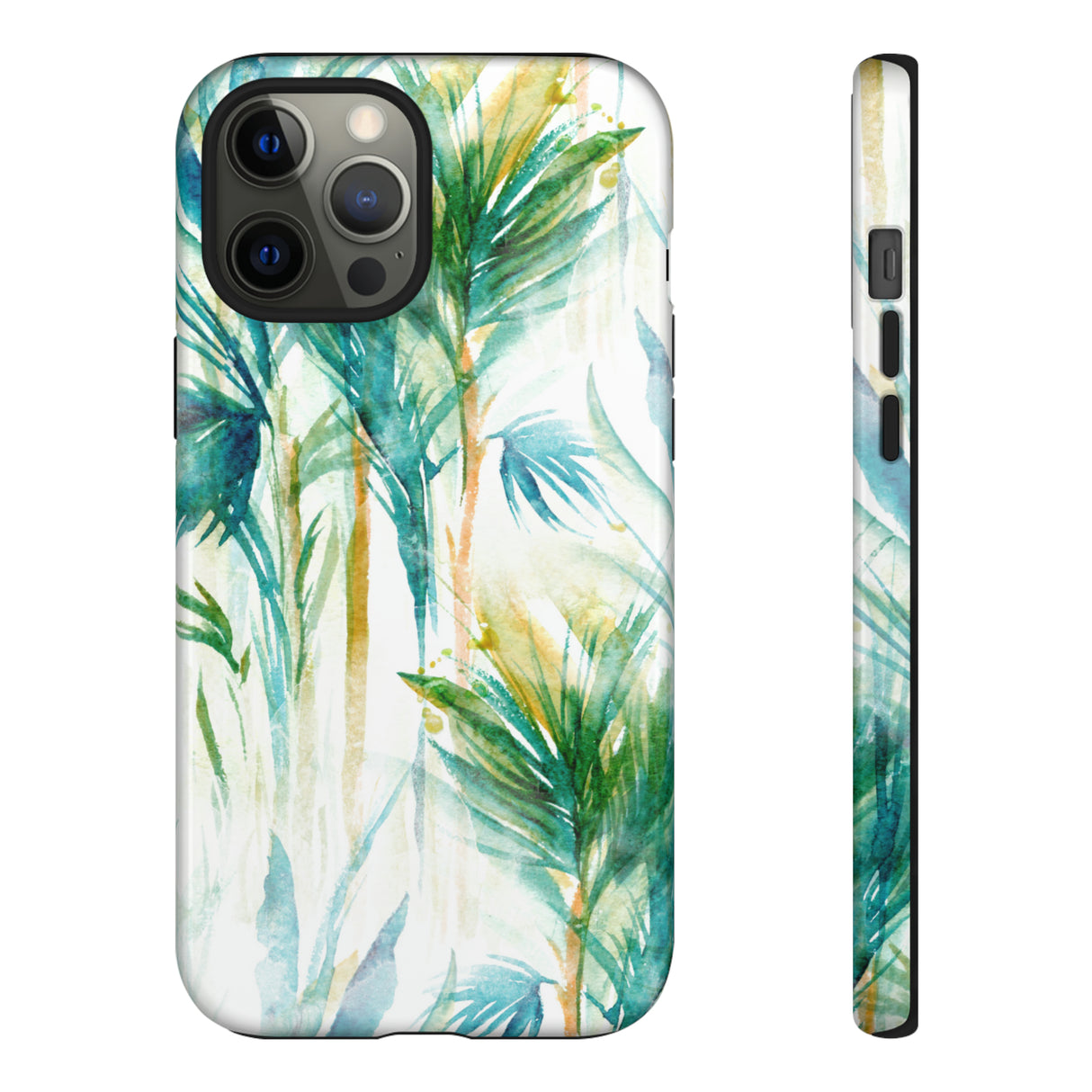 Watercolor Tropical Trees - Protective Phone Case