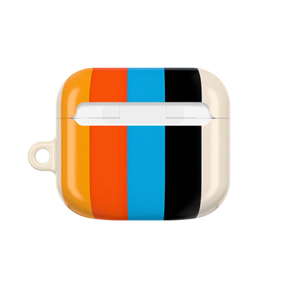 Rainbow Stripes Beige - AirPods Case