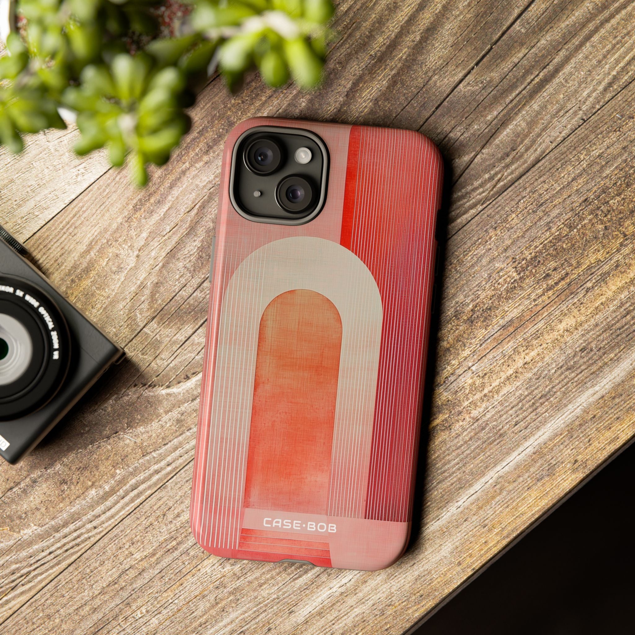 Crimson Arches iPhone 15 Plus Case - Tough
