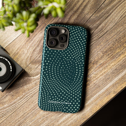 Teal Rippleflow iPhone 15 - Tough Phone Case