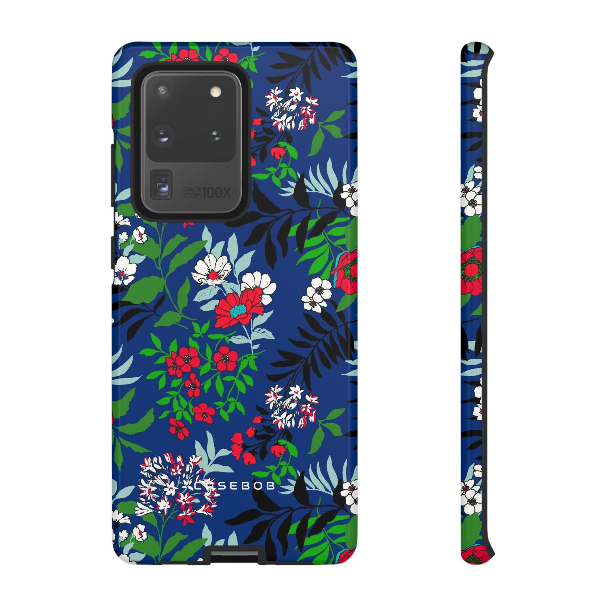 Blue Art Flowerfield - Protective Phone Case