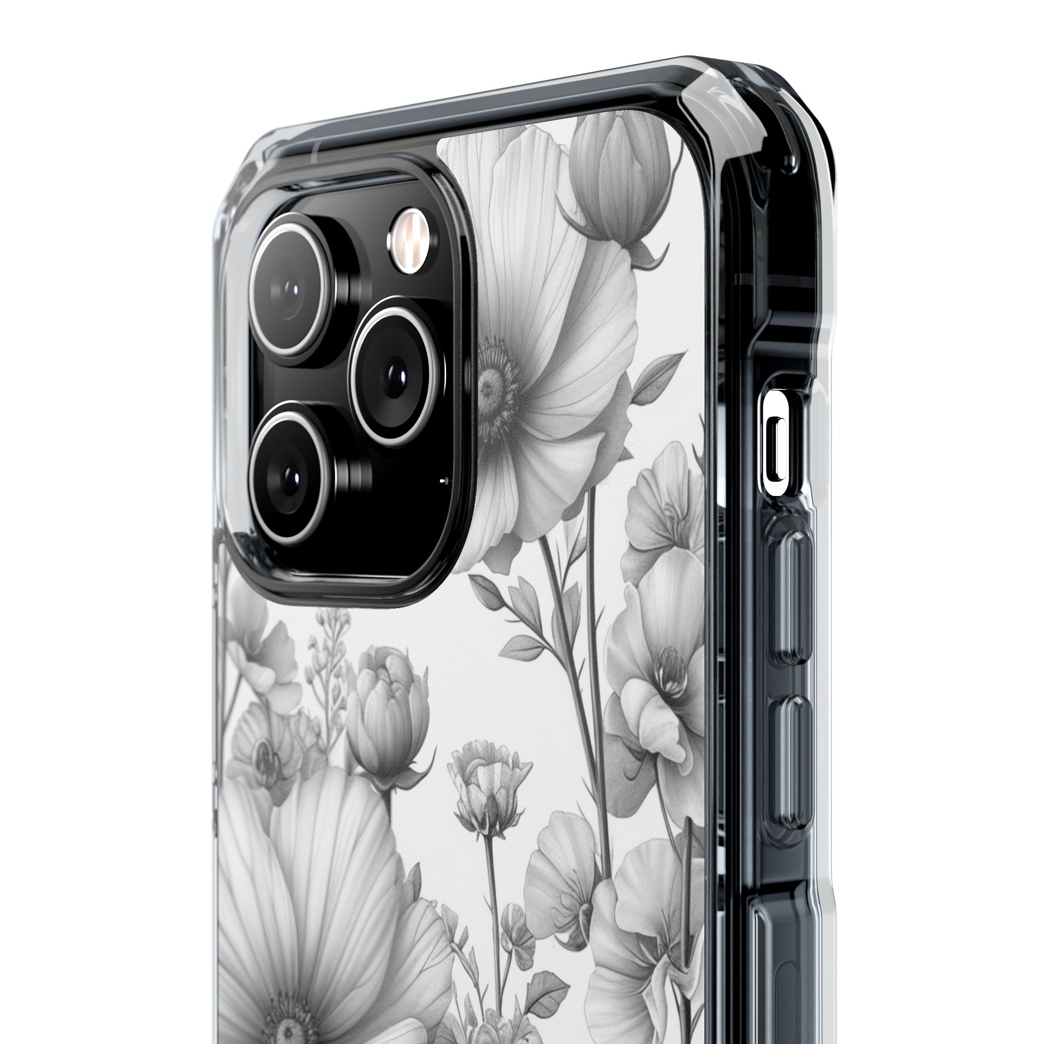 Monochrome Flora - Phone Case for iPhone