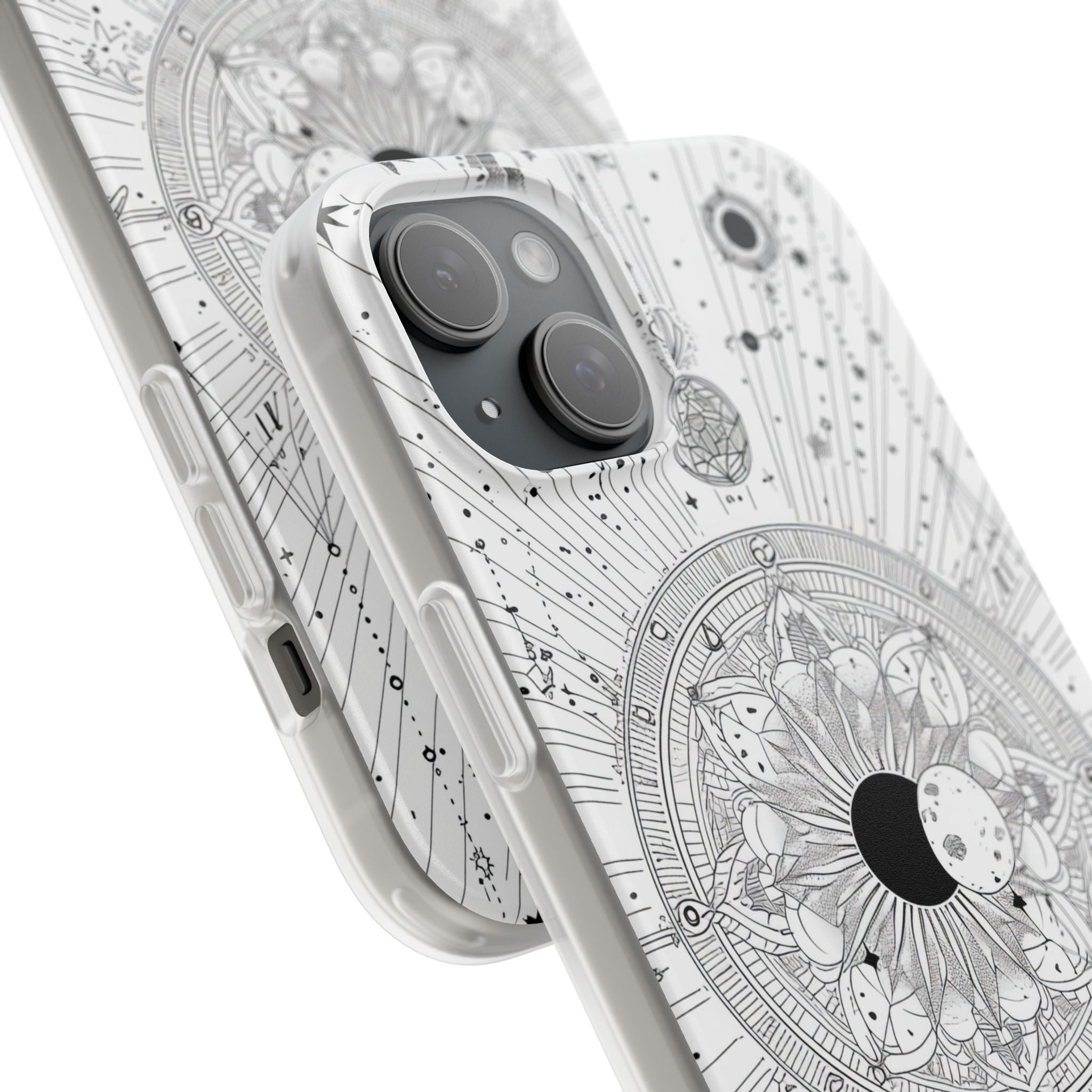 Celestial Mandala Mystique | Flexible Phone Case for iPhone