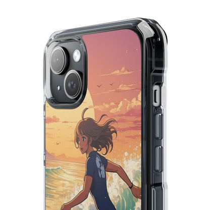 Surfing Into Sunset iPhone Case - Impact
