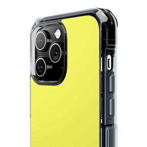 Laser Lemon | Handyhülle für iPhone (Clear Impact Case - Magnetisch) 