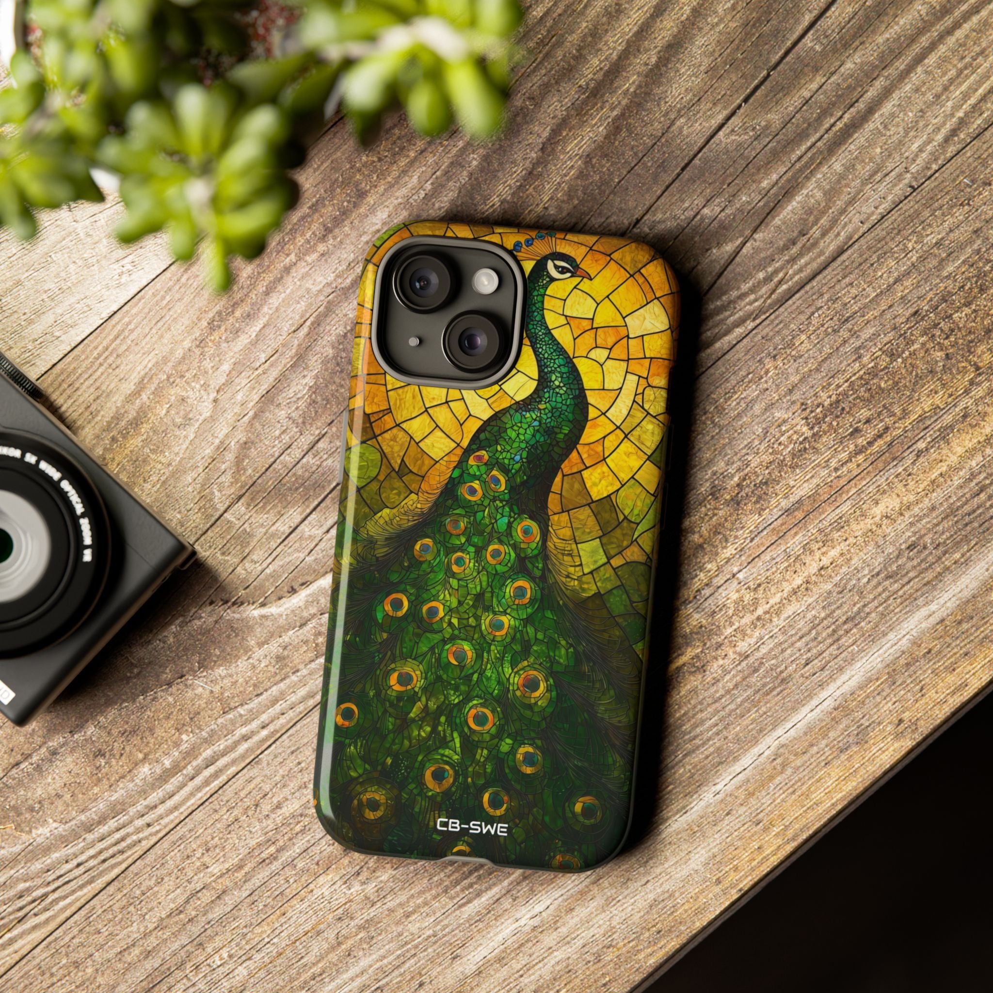 Peacock Spreads Light - iPhone Case