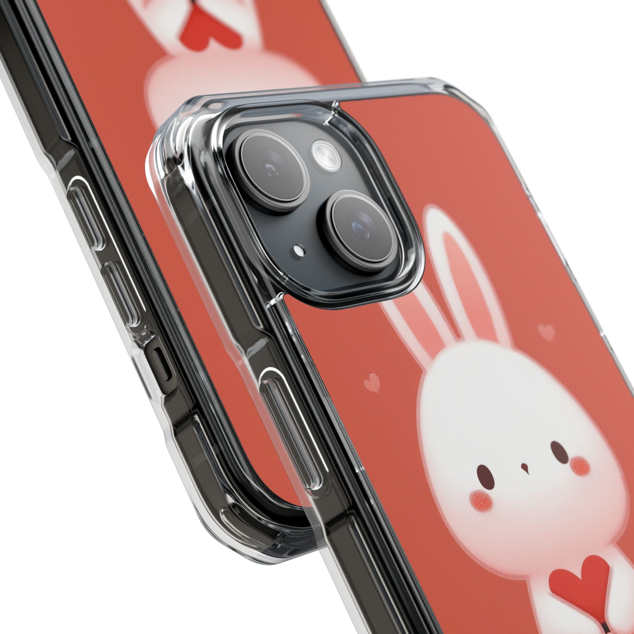 Bunny Holds Heart iPhone Case - Impact