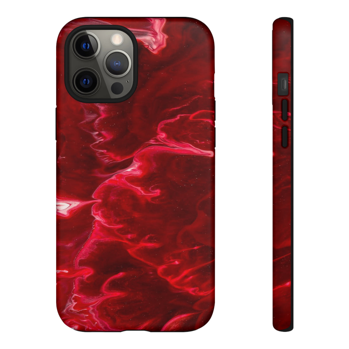 Red Velvet Ink Art iPhone Case (Protective) iPhone 12 Pro Max Matte Phone Case