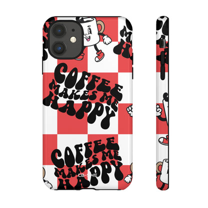 Joyful Coffee Celebration - iPhone Case
