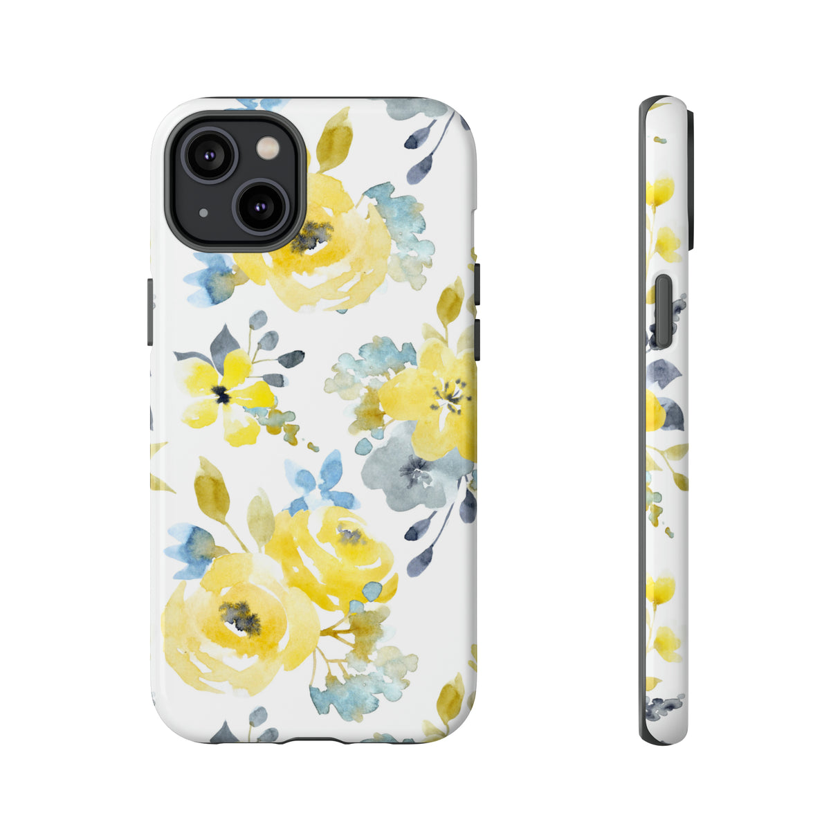 Yellow Floral - Protective Phone Case