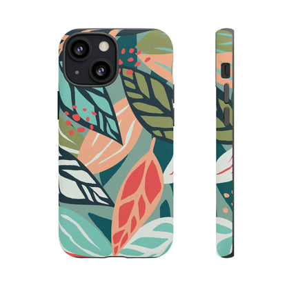 Mixed Tropical Leaf - Protective Phone Case