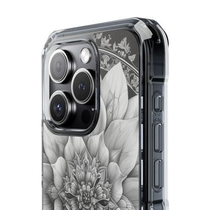 Cosmic Floral Mandala iPhone 15 - Impact Clear+