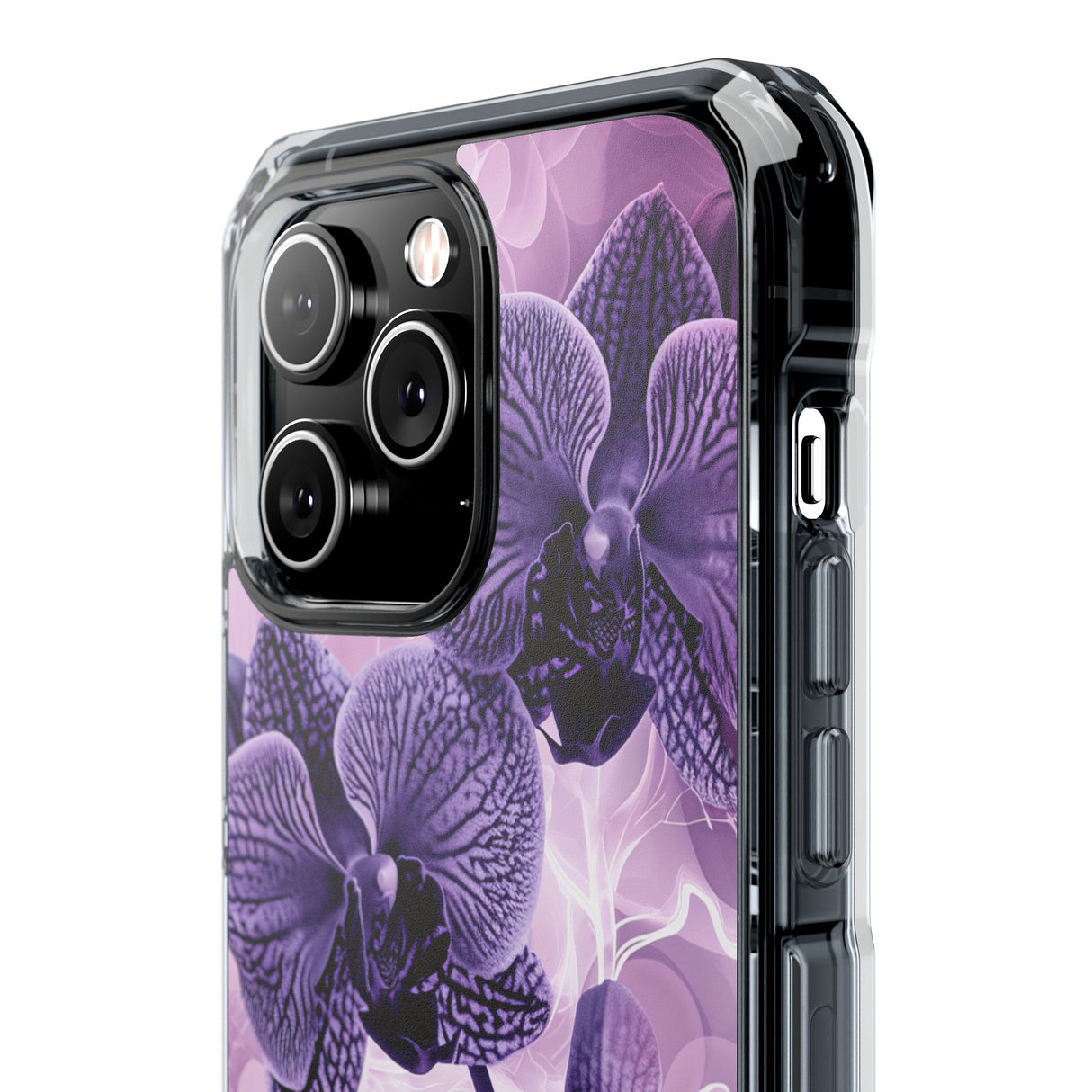 Radiant Orchid Design | Handyhülle für iPhone (Clear Impact Case – magnetisch) 