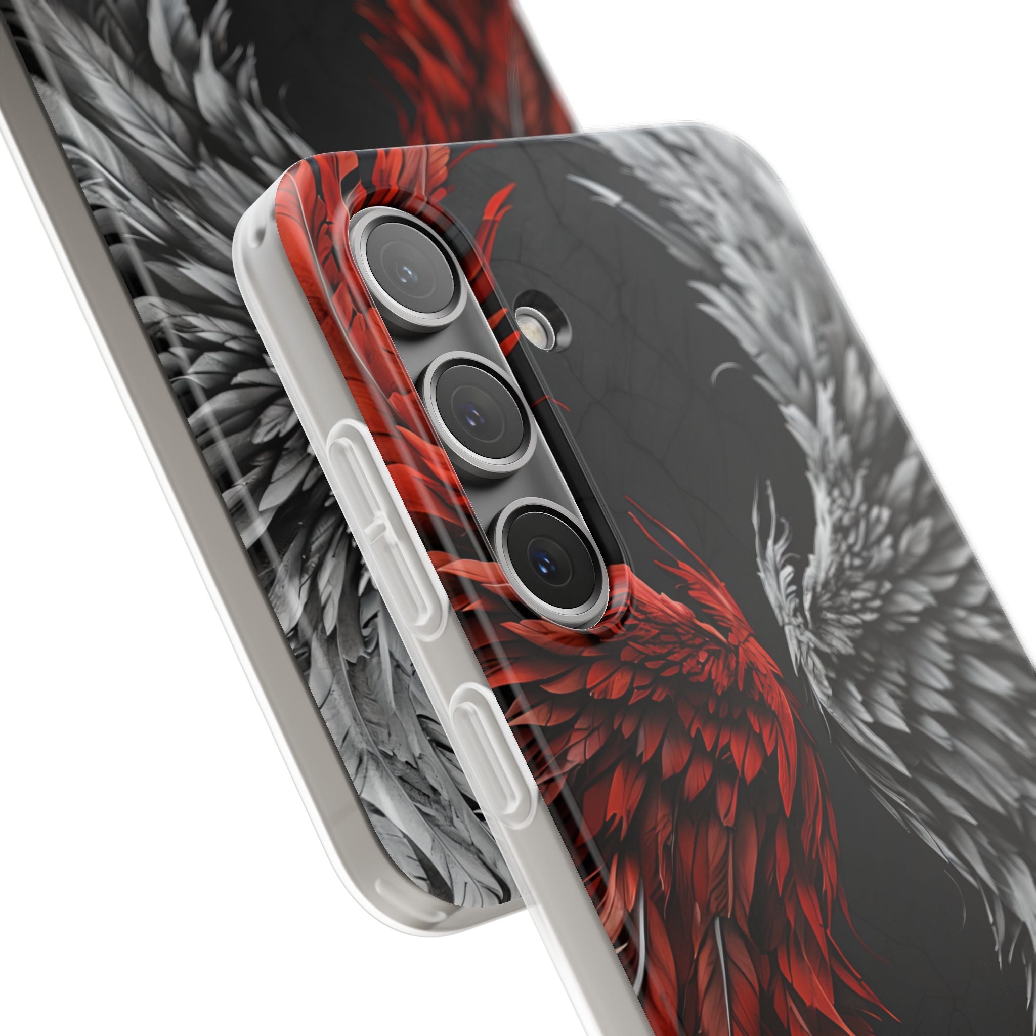 Crimson White Wings Samsung S24 Plus Case - Soft
