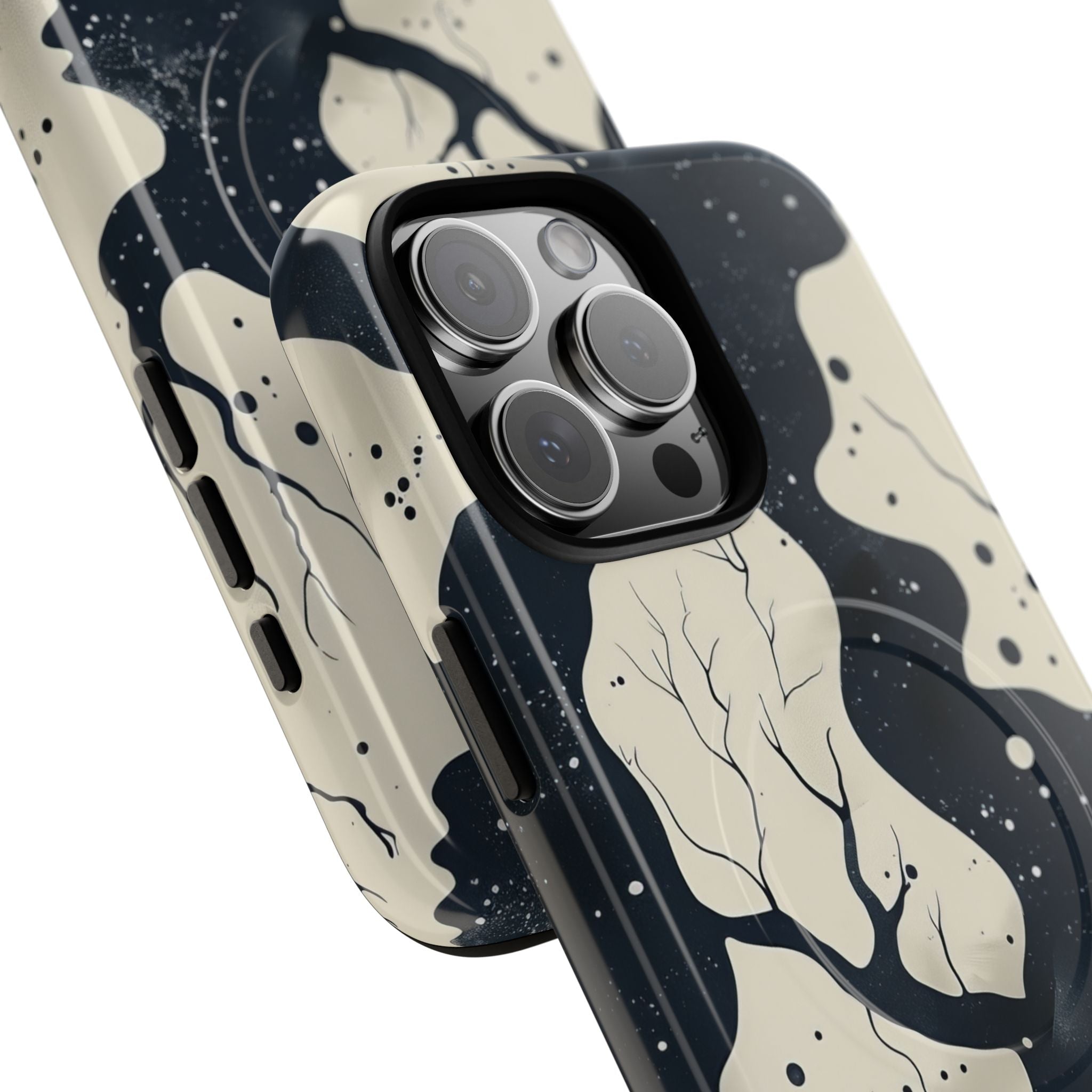 Organic Fluid Silhouettes with Cosmic Depth iPhone 16  Tough+ Phone Case