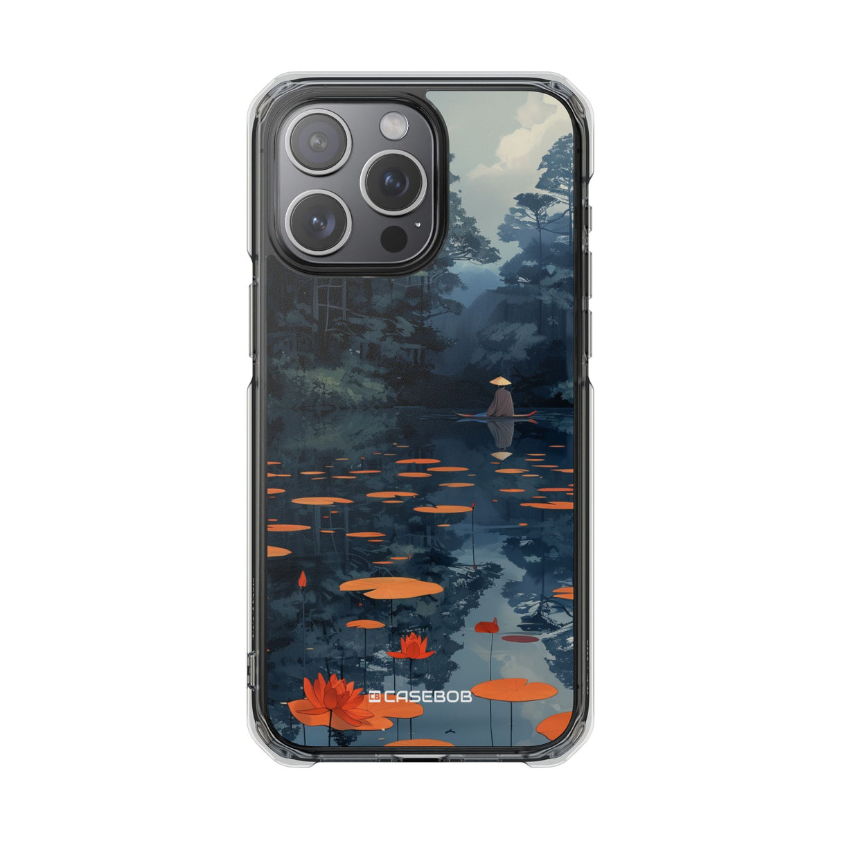 Tranquil Lotus Serenity – Handyhülle für iPhone (Clear Impact – Magnetisch)