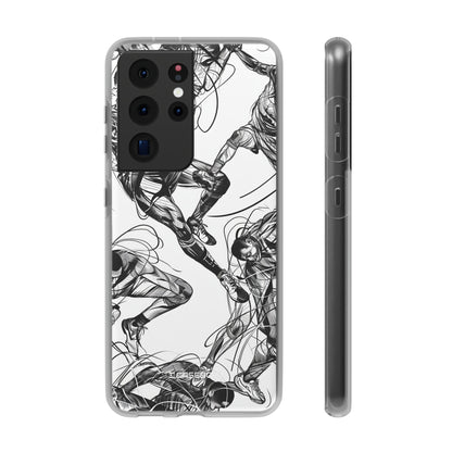 Dynamic Athletic Surrealism | Flexible Phone Case for Samsung Galaxy