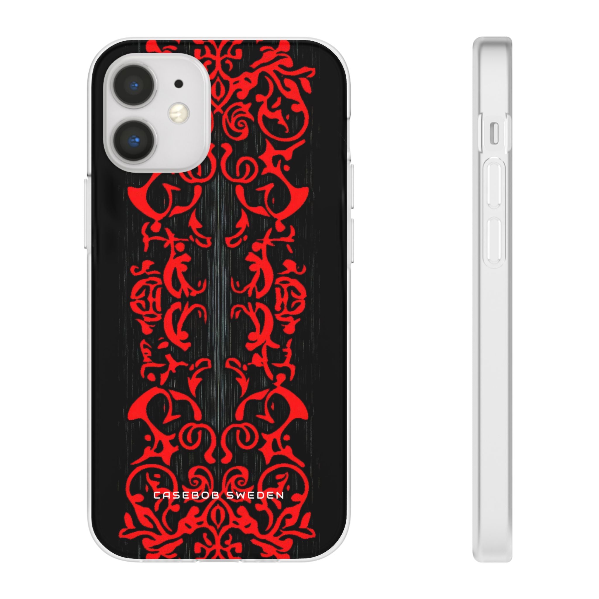 Gothic Crimson Symmetry iPhone 12 - Flexi Phone Case