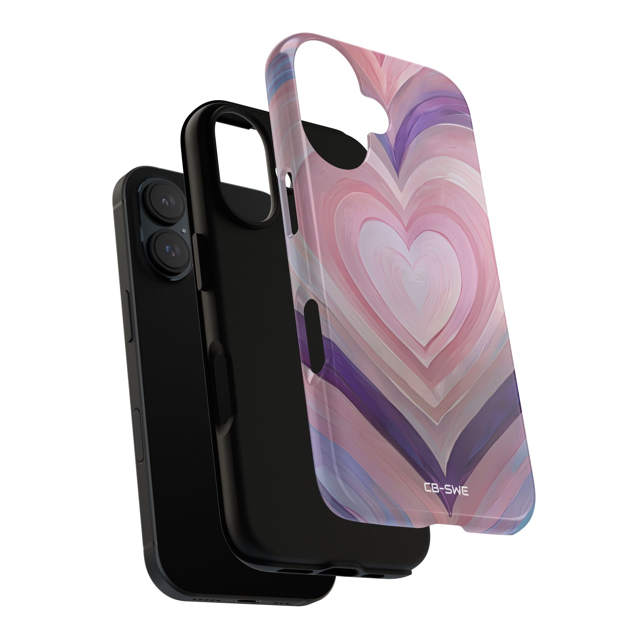 Impressionistic Heart Layers - iPhone Case