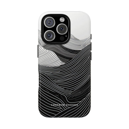 Undulating Horizon Waves iPhone 16 - Tough Phone Case