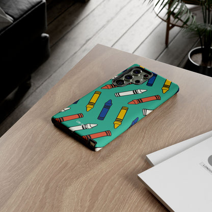 Crayons Dance Playfully - Samsung Case