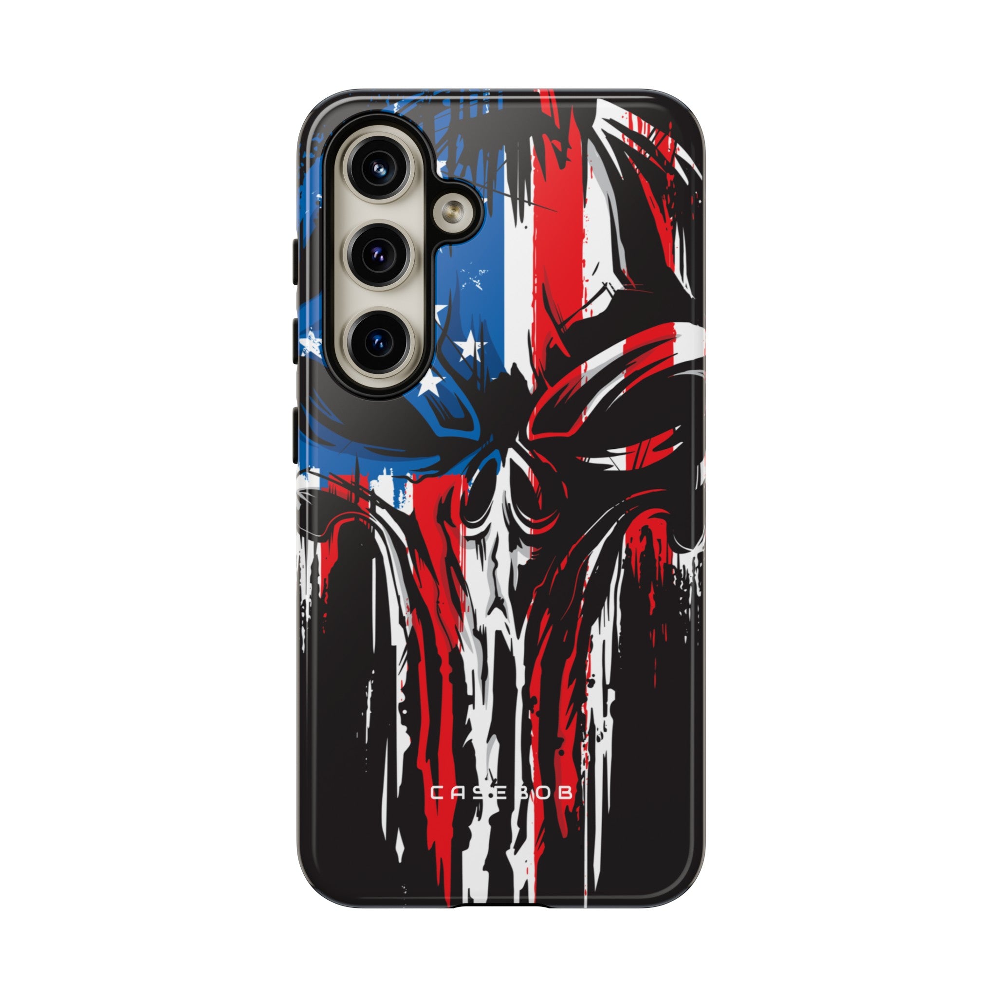 Military Grunge Skull Patriotic - Protective Phone Case