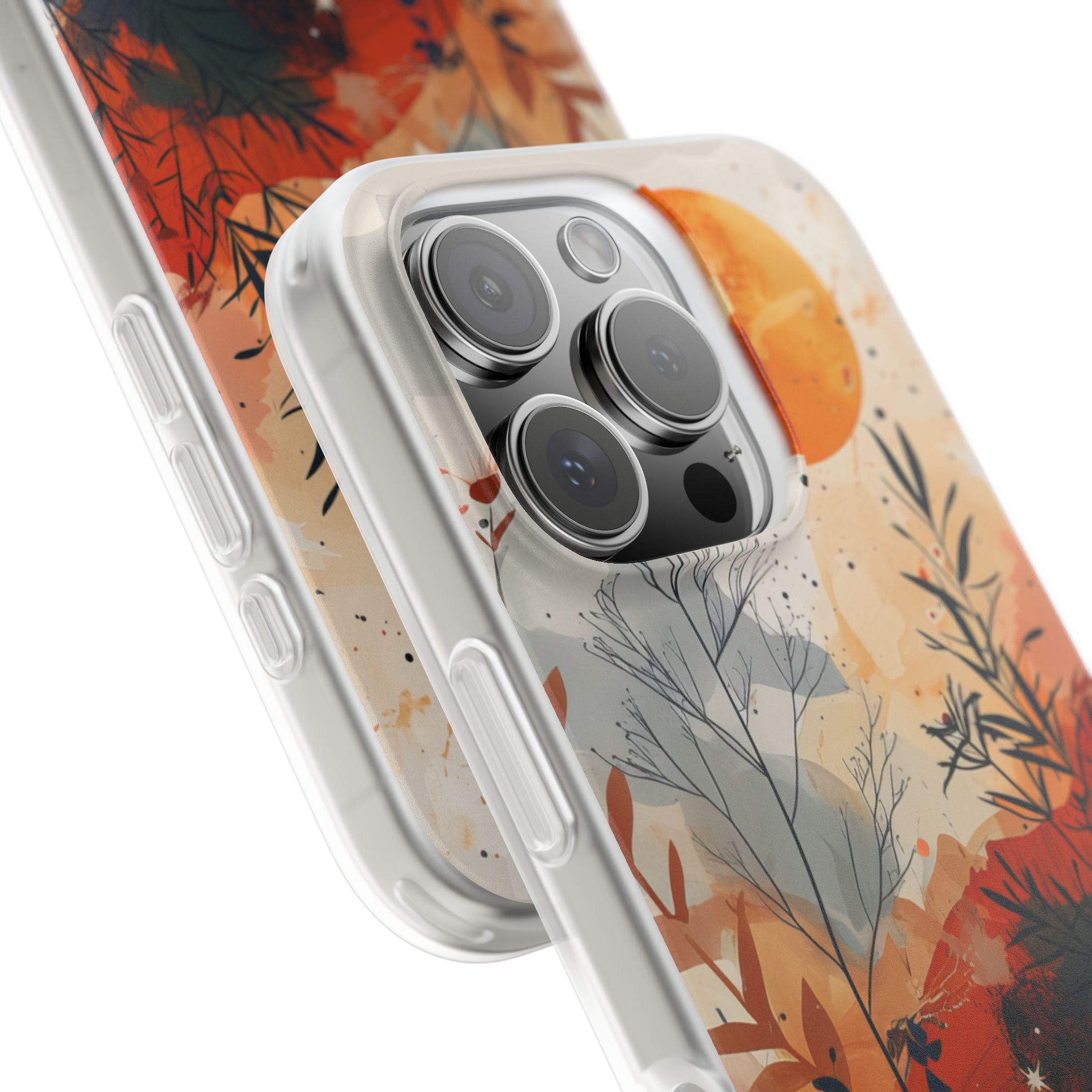 Orange Solstice iPhone 16 Pro Case - Soft