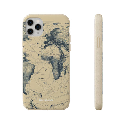 Vintage World Map | Biodegradable Phone Case