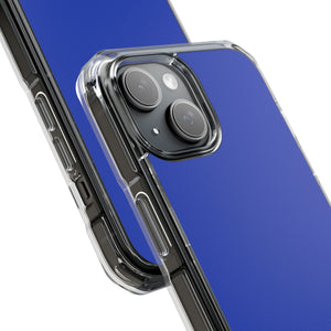 Jeansblau | Handyhülle für iPhone (Clear Impact Case – magnetisch)