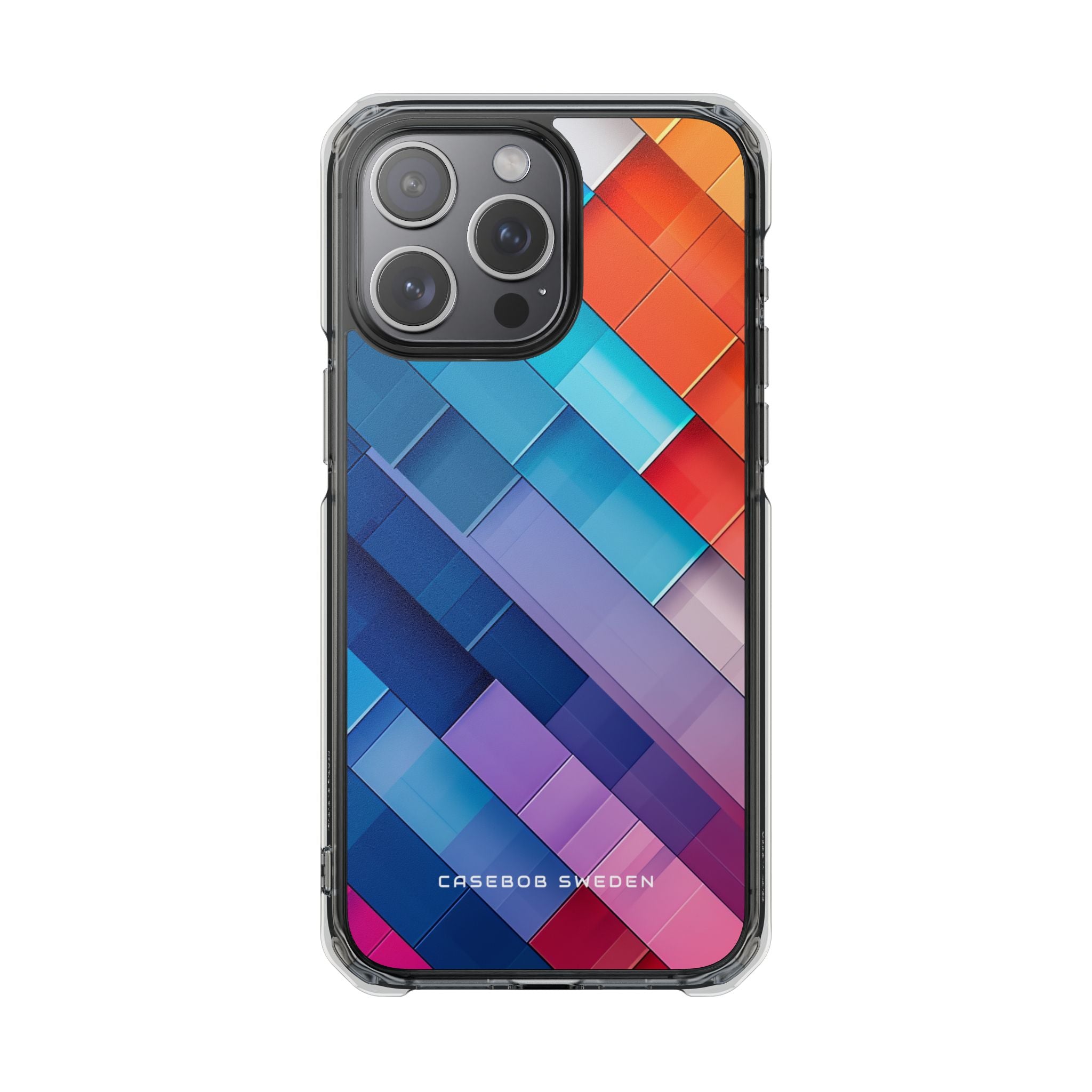 Vibrant GeoFlow iPhone 15 - Clear Impact Phone Case