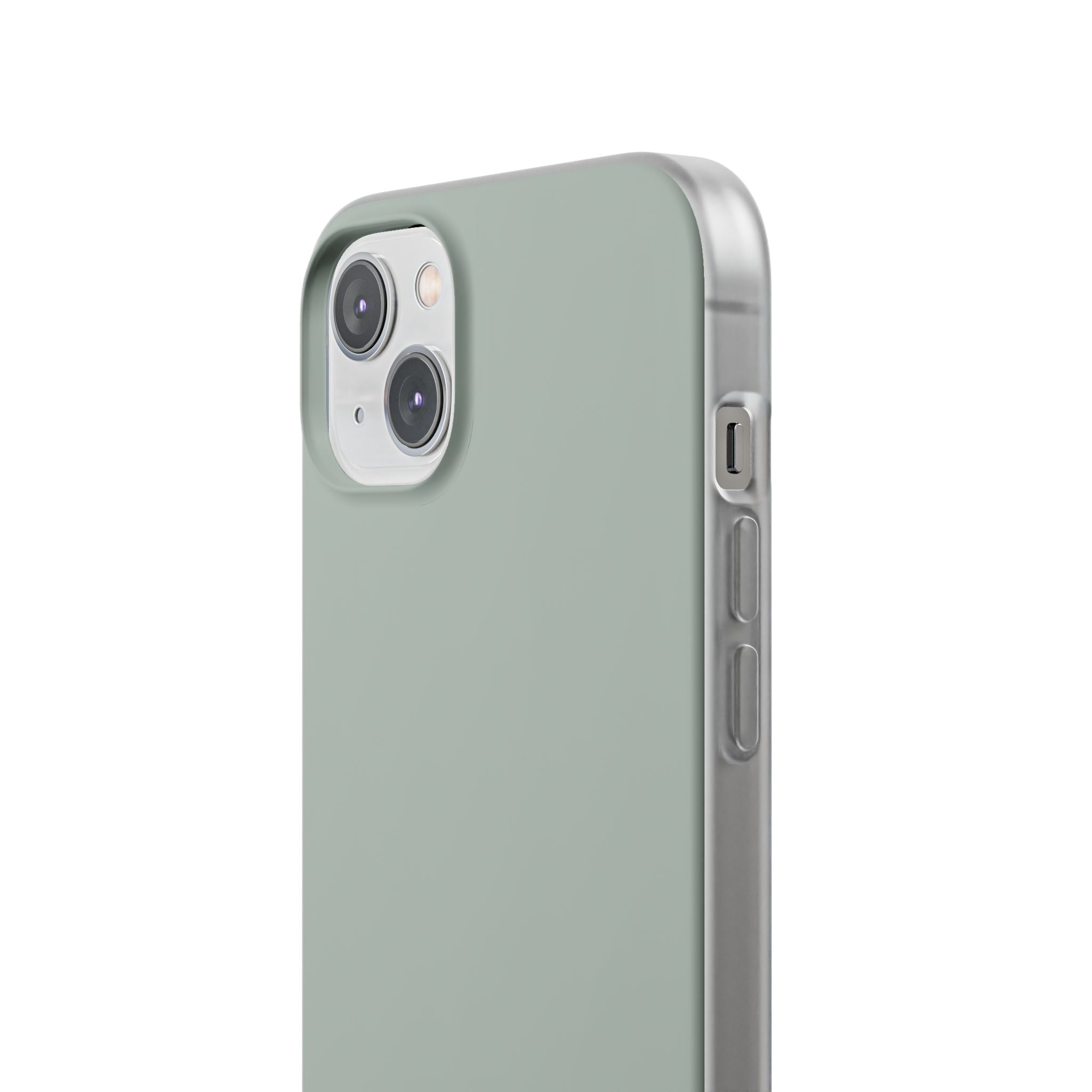 Aschgraue iPhone-Hülle – Flexi