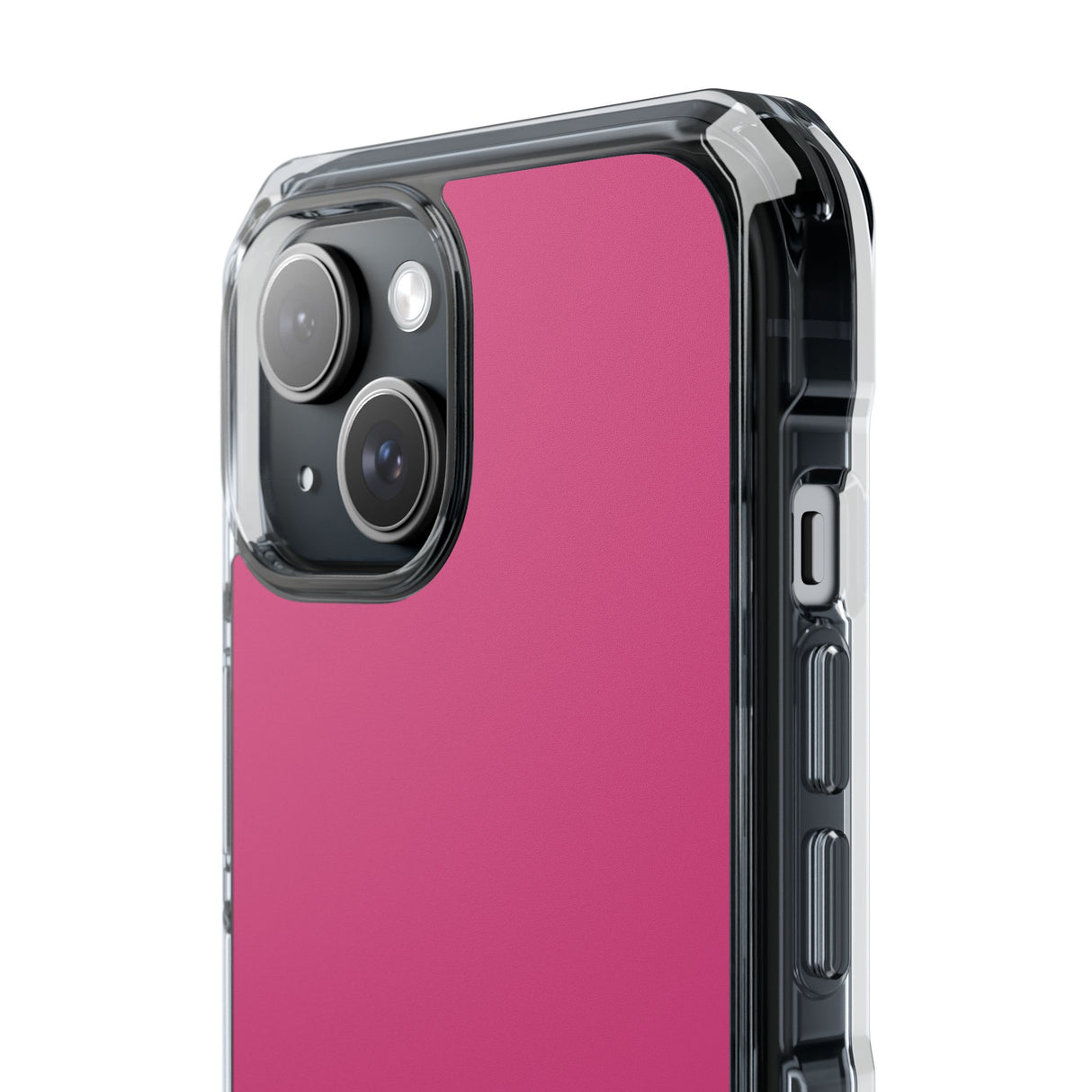 Magenta Pantone | Handyhülle für iPhone (Clear Impact Case – magnetisch) 