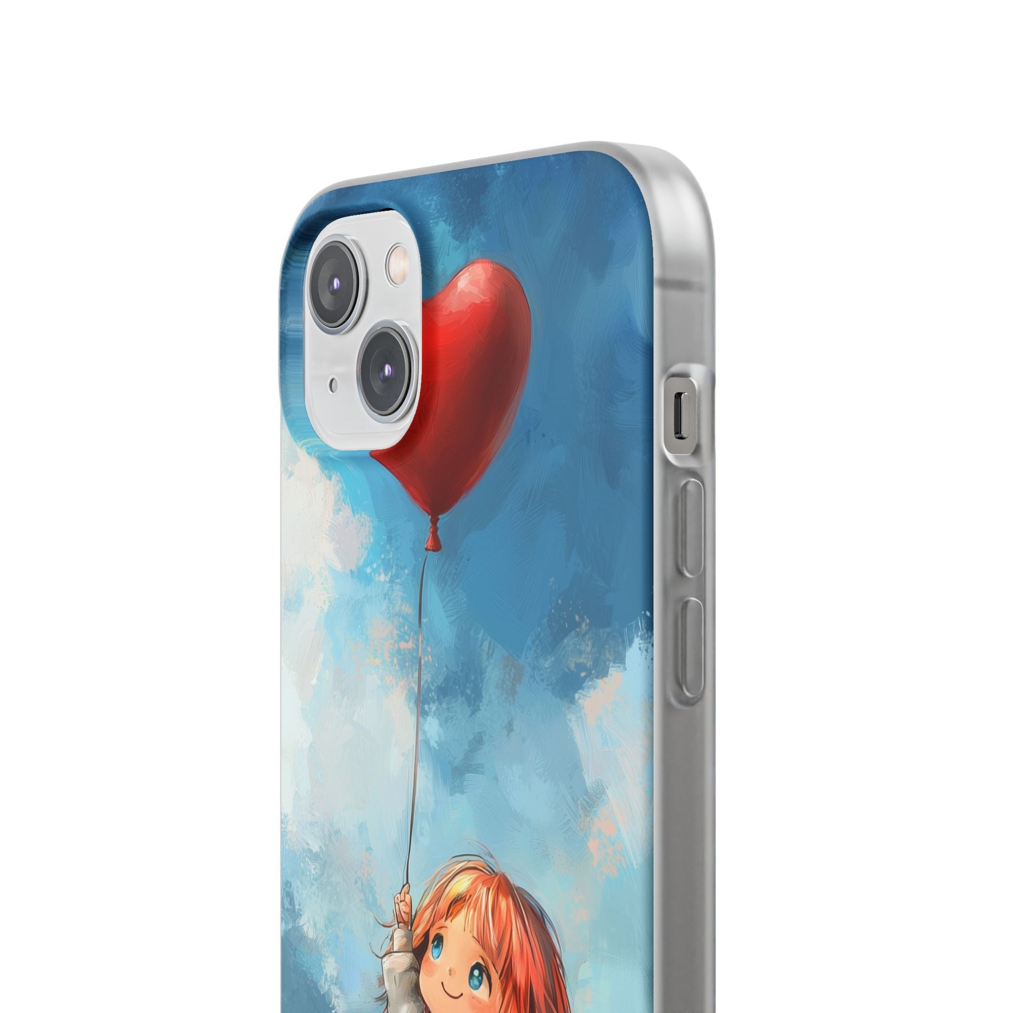 Heart Balloon Whimsy iPhone 14 Plus Case - Soft