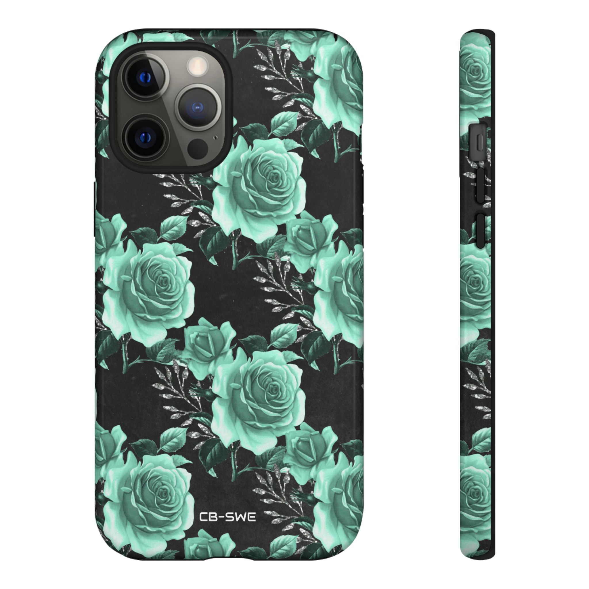 Turquoise Rose Symphony - iPhone Case