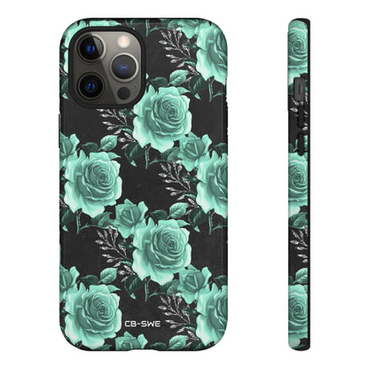 Turquoise Rose Symphony - iPhone Case
